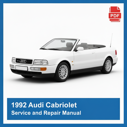 1992 Audi Cabriolet repair manual