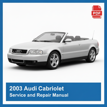 2003 Audi Cabriolet repair manual