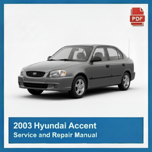 2003 Hyundai Accent Service and Repair Manual
