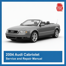 2004 Audi Cabriolet repair manual
