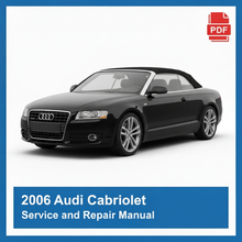 2006 Audi Cabriolet repair manual