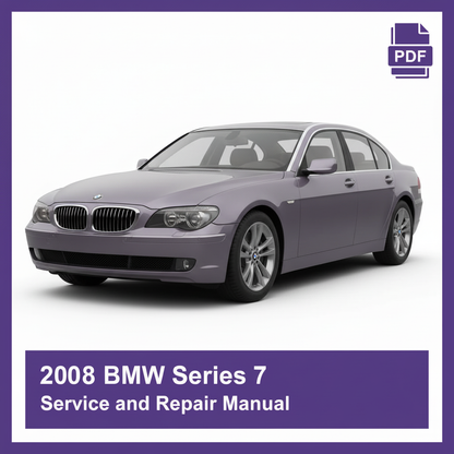 2008 BMW Series 7 Service and Repair Manual