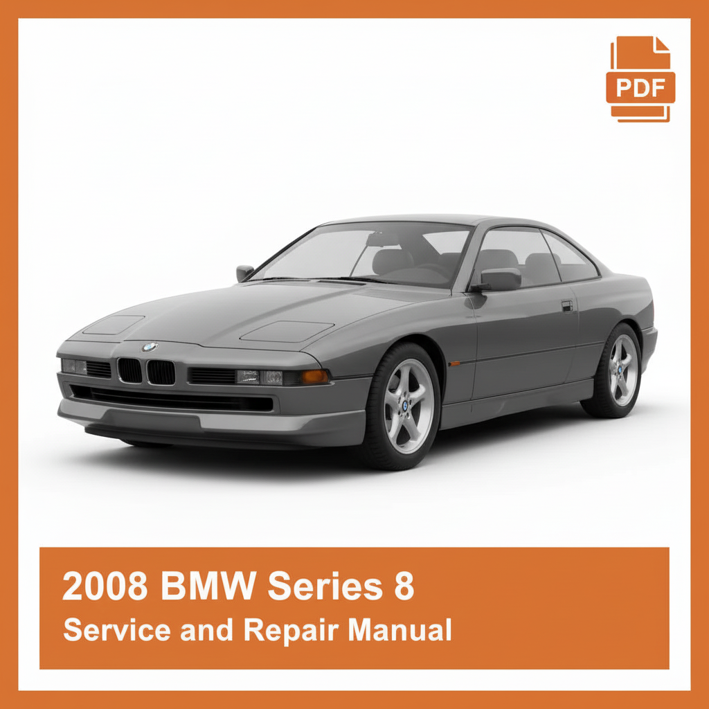 2008 BMW Series 8 Service and Repair Manual