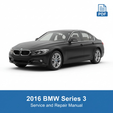 2016 BMW Series 3 Service Repair Manual